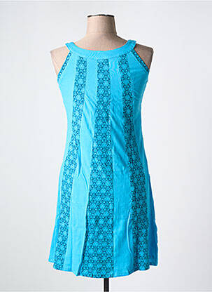 Rochie midi imprimeu fantezie fără mâneci albastru SINOE BY BAMBOO'S femeie