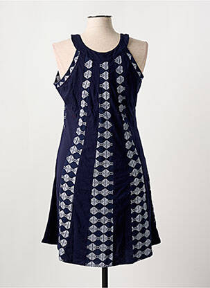 Rochie midi imprimeu fantezie fără mâneci albastru SINOE BY BAMBOO'S femeie