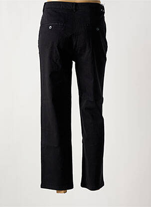 Pantalon chino închidere cu fermoar sub clapetă cu nasturi talie înaltă negru REIKO femeie