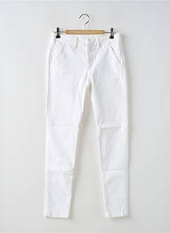 Pantalon chino talie joasă talie joasă alb REIKO femme