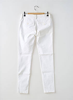 Pantalon chino talie joasă talie joasă alb REIKO femeie