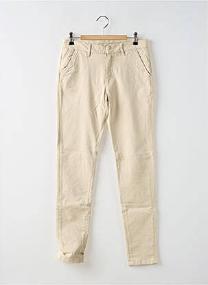 Pantalon chino talie joasă talie joasă bej REIKO femeie