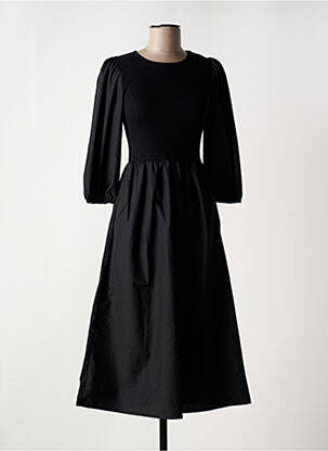 Rochie midi mâneci 3/4 mâneci 3/4 negru KAFFE femeie
