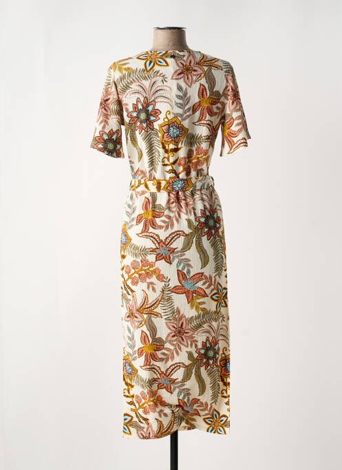 Rochie midi bej GARCIA femeie