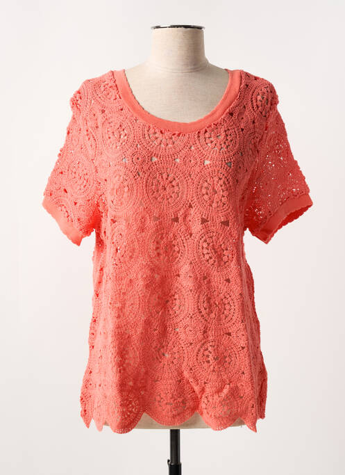 Tricou portocaliu C'EST BEAU LA VIE femeie