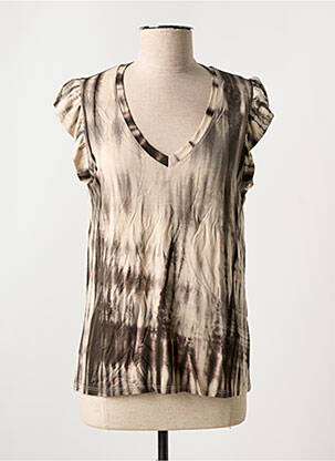 Tricou bej SEE THE MOON femeie