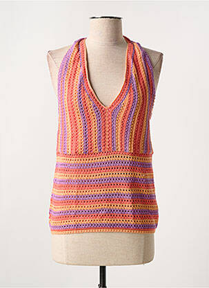 Top portocaliu C'EST BEAU LA VIE femeie