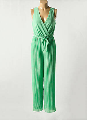 Salopetă-pantalon croială fluidă fără mâneci verde TIFFOSI femeie