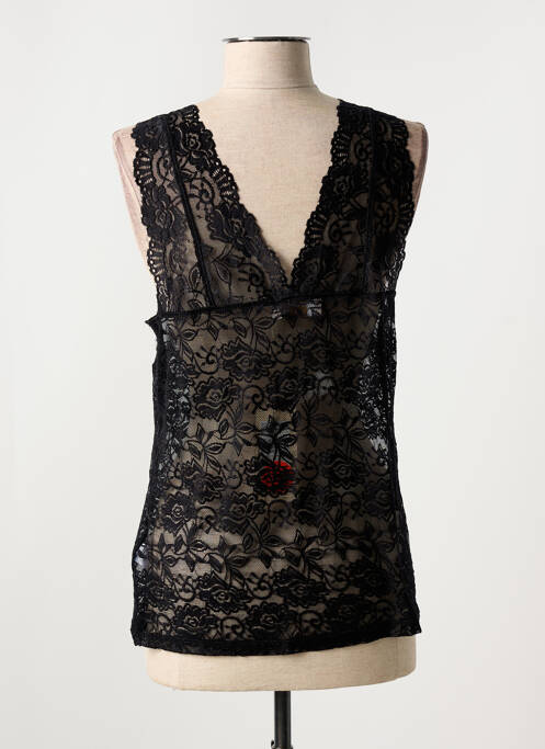 Top negru CREAM femeie