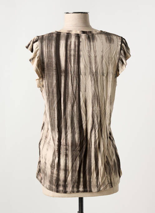 Tricou bej SEE THE MOON femeie