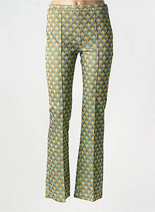 Pantalon slim mărime normală mărime normală verde SEE THE MOON femeie
