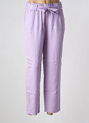 Pantalon drept croială morcov mărime normală violet TOM TAILOR femeie