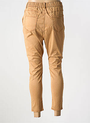 Pantalon 7/8 elasticitate mărime normală maro MELLY & CO femeie