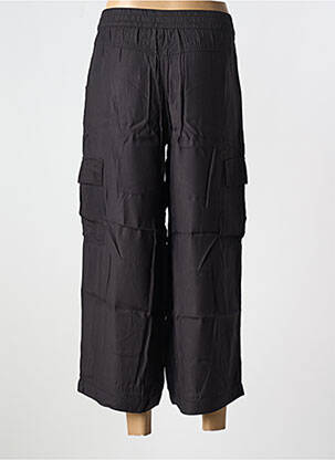 Pantalon 7/8 țesătură poplin mărime normală negru KAFFE femeie
