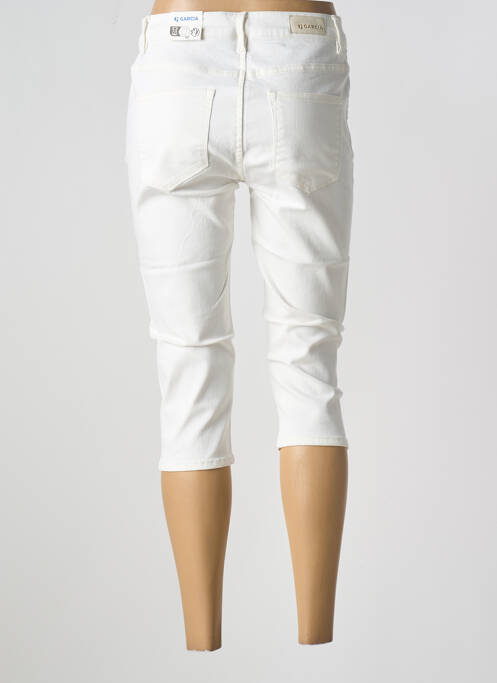 Pantalon trei sferturi elasticitate mărime normală alb GARCIA femme