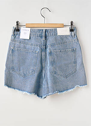 Șort țesătură denim talie înaltă albastru TIFFOSI femeie