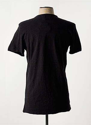 Tricou croială cambrată mâneci scurte negru TMK JEANS bărbat