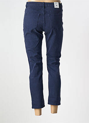 Pantalon 7/8 închidere cu fermoar sub clapetă cu nasturi albastru R.DISPLAY femeie