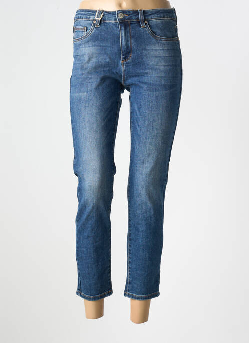 Blugi cu croială slim albastru R.DISPLAY femeie