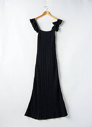 Rochie lungă croială evazată fără mâneci negru PARISIENNE ET ALORS femeie