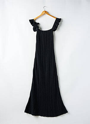 Rochie lungă croială evazată fără mâneci negru PARISIENNE ET ALORS femeie