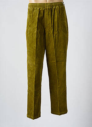 Pantalon drept țesătură catifea mărime normală verde OBEY bărbat