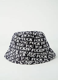 Pălărie imprimeu fantezie negru RIPNDIP homme