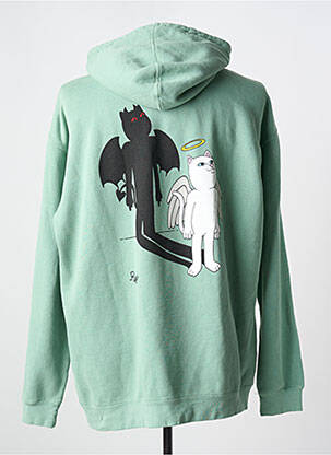 Hanorac cu glugă țesătură jersey mâneci lungi verde RIPNDIP bărbat