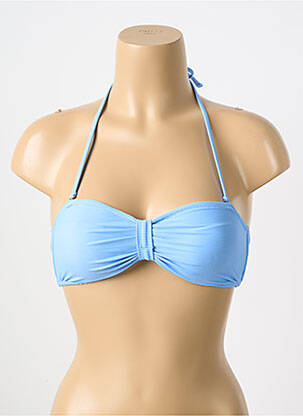 Sutien de costum de baie elasticitate sutien cu susținere înaltă și burete detașabil albastru PIECES femeie