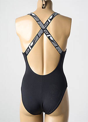 Costum de baie dintr-o singură piesă efect material satinat negru NIKE femeie