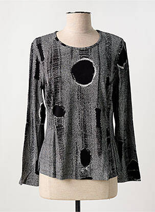 Tricou mâneci lungi mâneci lungi negru GUY DUBOUIS femeie