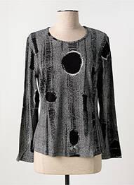 Tricou mâneci lungi mâneci lungi negru GUY DUBOUIS femme
