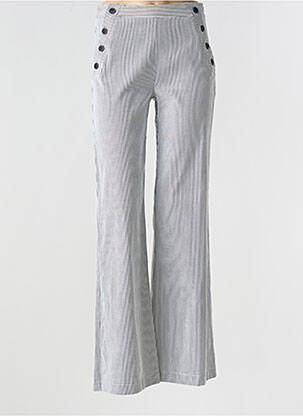 Pantalon drept elasticitate mărime normală alb LA PETITE FRANCAISE femeie