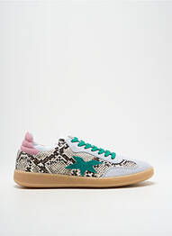 Adidași țesătură satinată toc plat până la 3 cm verde MELINE femme
