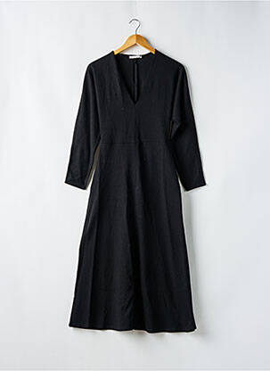 Rochie lungă mâneci lungi mâneci lungi negru ZARA femeie