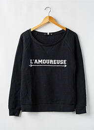 Hanorac elasticitate mâneci lungi negru LA PETITE FRANCAISE femme