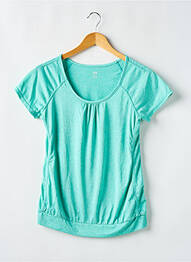 Tricou elasticitate mâneci scurte albastru H&M femeie