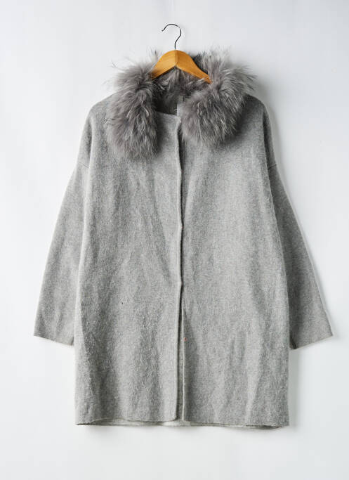 Vestă cu mâneci lungi gri GOLD SILVER femeie