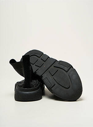 Adidași țesătură satinată toc plat până la 3 cm negru SANS MARQUE femeie