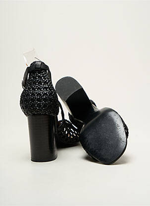 Sandale/pantofi decupați material neted toc de 7 la 9 cm negru & OTHER STORIES femeie