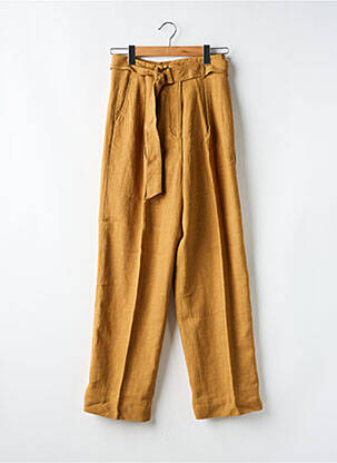 Pantalon larg închidere cu fermoar sub clapetă cu cârlig mărime normală maro H&M femeie
