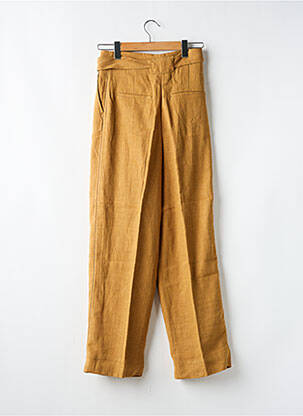 Pantalon larg închidere cu fermoar sub clapetă cu cârlig mărime normală maro H&M femeie