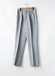 Pantalon drept țesătură poplin mărime normală gri DAPHNEA femme