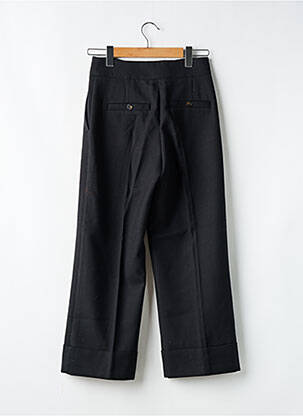Pantalon larg țesătură poplin mărime normală negru SÉZANE femeie