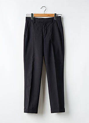 Pantalon slim țesătură poplin mărime normală negru ZARA femeie