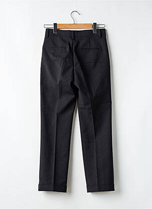 Pantalon slim țesătură poplin mărime normală negru ZARA femeie