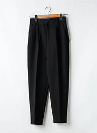 Pantalon drept țesătură poplin mărime normală negru ZARA femme