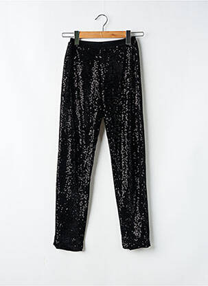 Pantalon slim talie elastică mărime normală negru MODETROTTER femeie