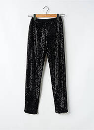 Pantalon slim talie elastică mărime normală negru MODETROTTER femme