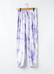 Pantalon drept elasticitate mărime normală violet SANS MARQUE femeie
